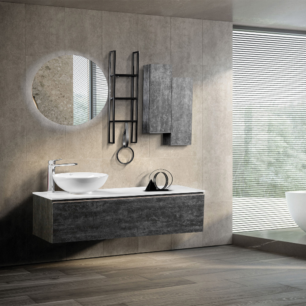 Bagnora Padova 120 cm Banyo Dolabı, Ayna ve Kozmetik Dolabı Üçlü Set